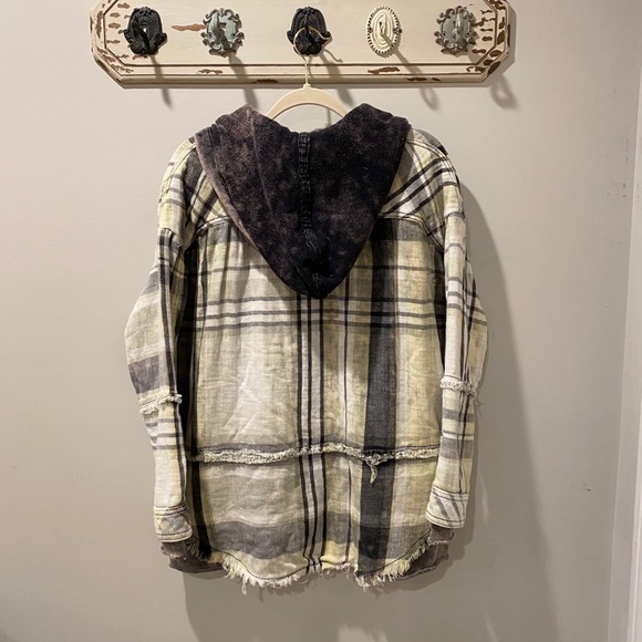NWOT XS Free People Calico Basin Plaid Buttondown - Picture 13 of 13